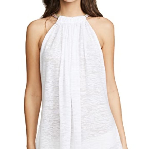 PITUSA Aegean Mini Cover Up Dress in NEON - Picture 5 of 5